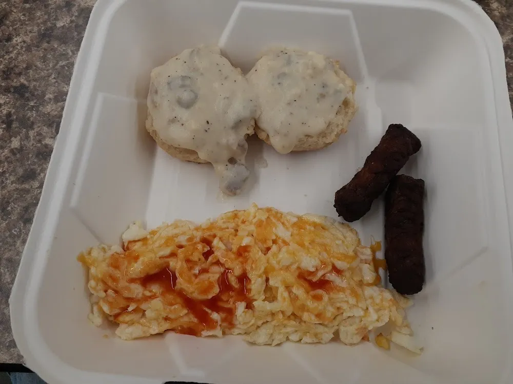 Cheese Omelet Biscuit Gravy Sausage